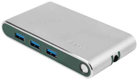 USB-концентратор Rombica Type-C Hermes, разъемов: 3, 9.6 см, green 19848703956370