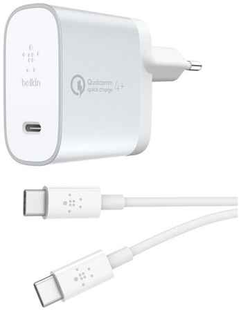 Сетевое зарядное устройство Belkin Home Charger 27Вт QuickCharge 4, разъем USB-C, с кабелем USB-C-USB-C