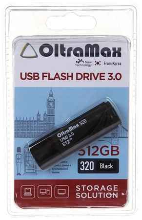 USB Flash Drive 512Gb - OltraMax 320 3.0 Black OM-512GB-320-Black 19848715225117