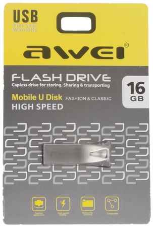 USB Флеш-накопитель Awei USB Flash Drive 16 ГБ, серебристый 19848721458708