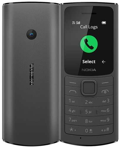 Телефон Nokia 110 4G DS 2021, Dual nano SIM, черный 19848722821476