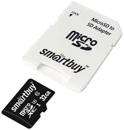 Карта памяти 32Gb - SmartBuy MicroSD Class 10 Pro UHS-I U3 SB32GBSDCL10U3-01 с адаптером SD (Оригинальная!) 19848726903865