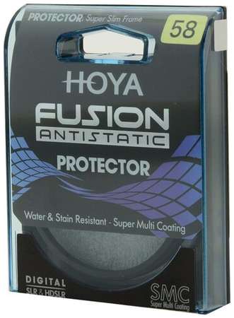 Светофильтр Hoya Protector Fusion Antistatic 58mm, защитный