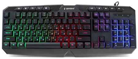 Игровая клавиатура с подсветкой Gembird KB-G420L, подсветка Rainbow 19848731843343