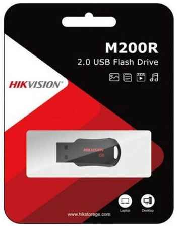 Накопитель USB 2.0 8гб Hikvision HS-USB-M200R, черный/красный 19848738030054