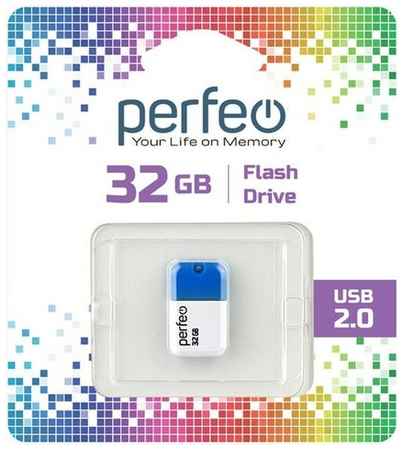 Накопитель USB 2.0 32гб Perfeo M 04, синий 19848738058701