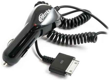 Автомобильное зарядное устройство Ritmix RM-116 USB-порт 2.1 А + App 30 контактов на кабеле