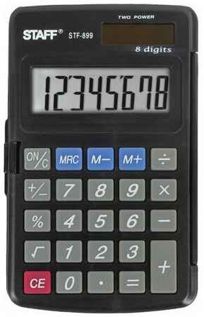 STAFF Калькулятор карманный staff stf-899 (117х74 мм), 8 разрядов, двойное питание, 250144 19848739428081