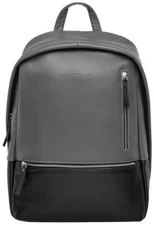 LAKESTONE Кожаный рюкзак Adams Black/Grey 19848748355795