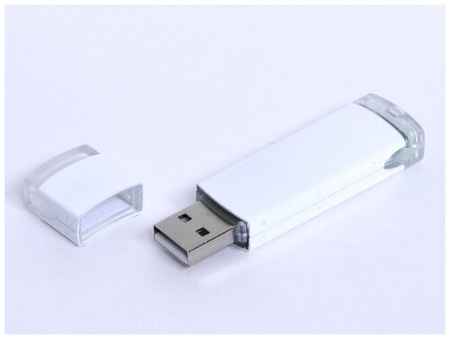 Классическая металлическая флешка для нанесения логотипа (128 Гб / GB USB 3.0 Белый/White 014 Флеш-карта Хит) 19848756351767