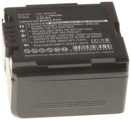 Аккумуляторная батарея iBatt 750mAh для Panasonic VW-VBG390, VW-VBG6-K, VW-VBG130-K