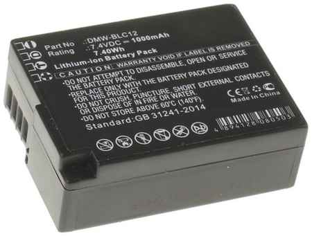 Аккумуляторная батарея iBatt 1000mAh для Leica, Panasonic DMW-BLC12PP