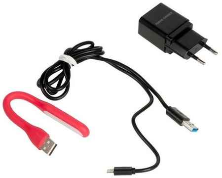 Зарядное устройство More choice NC33i, один разъем USB, кабель Lightning, 5V, 1.0A, черный