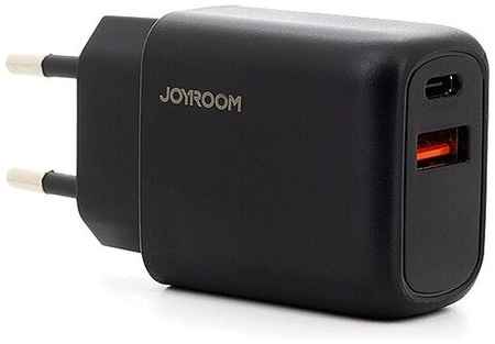 Сетевое зарядное устройство Адаптер питания Joyroom L-QP204 PD+QC3.0 20W Type-C USB-C+USB черное