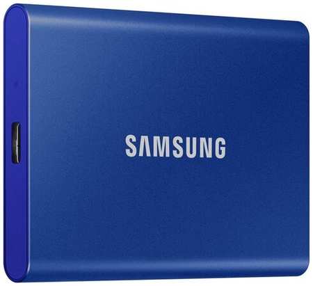 SSD SAMSUNG Твердотельный накопитель Samsung. Samsung SSD 500GB T7 Touch, USB Type-C, R/W 1000/1050MB/s, Blue 19848768219194