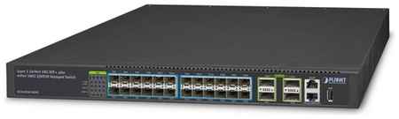 Управляемый коммутатор PLANET XGS-6350-24X4C Layer 3 24-Port 10G SFP+ + 4-Port 40G/100G QSFP28 Managed Switch with optional Redundant Power