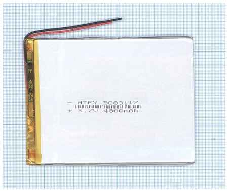 OEM Аккумулятор Li-Pol (батарея) 3*88*117мм 2pin 3.7V/4800mAh
