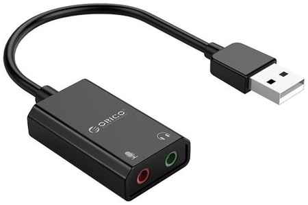 Адаптер USB Звуковая карта Orico SKT2 черный 19848794062328