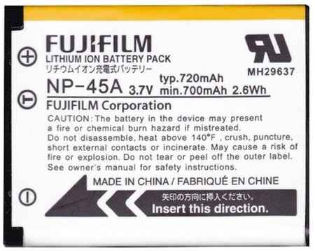 Аккумулятор Fujifilm NP-45 для Fujifilm J15, J25, J28, Z10, Z35, Z100 19848794086344