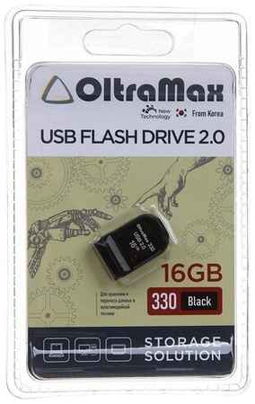 USB Flash Drive 16Gb - OltraMax 330 OM-16GB-330-Black 19848796102063