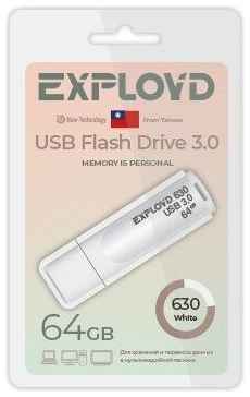 USB Flash Drive 64Gb - Exployd 630 3.0 EX-64GB-630-White 19848796102111