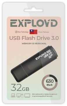 USB Flash Drive 32Gb - Exployd 630 EX-32GB-630-Black 19848796102145