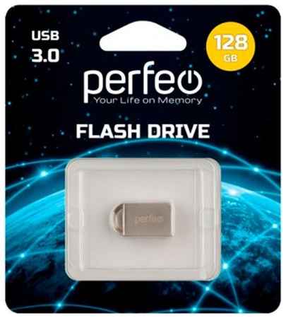 USB Flash Drive 128Gb - Perfeo USB 3.0 M11 Metal Series PF-M11MS016 19848796102180