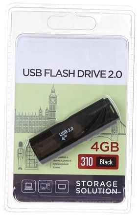 USB Flash Drive 4Gb - OltraMax 310 OM-4GB-310-Black 19848796106009
