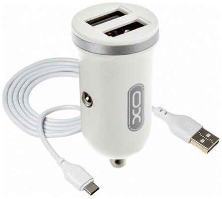 Автомобильное зарядное устройство Type-C + кабель USB 1USB 2,1 A XO TZ08
