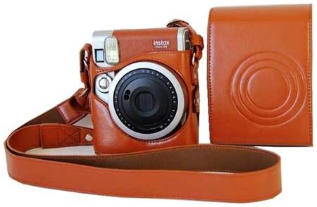 Защитный чехол-сумка-футляр MyPads TC143-368 для фотоаппарата Fujifilm Instax Mini 90 противоударный усиленный легкий