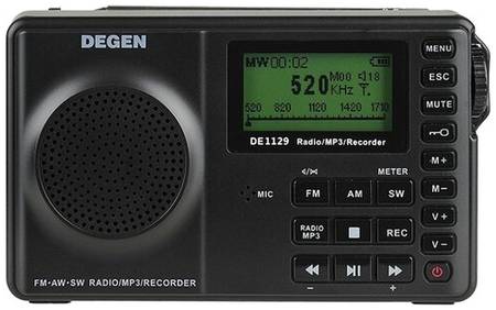 Радиоприемник Degen DE-1129 черный 19848818332388
