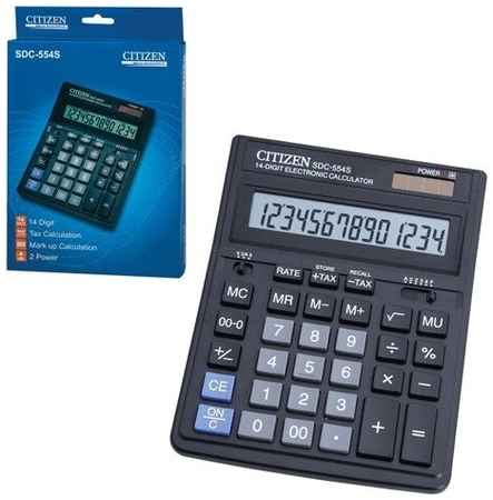 Калькулятор Citizen настольный разрядов двойное питание199x153 мм (SDC-55414)