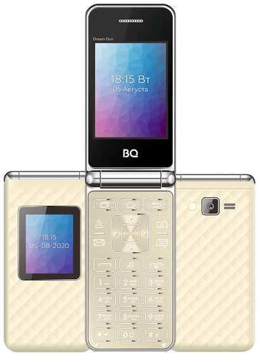 Телефон BQ 2446 Dream Duo, 2 SIM, золотой 19848830074918