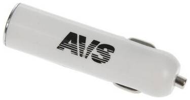 Автомобильное зарядное устройство AVS ST-04, белый 19848831501401