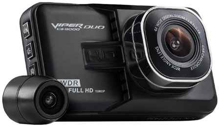 Видеорегистратор VIPER 9000 Duo, 2 камеры, черный 19848832241