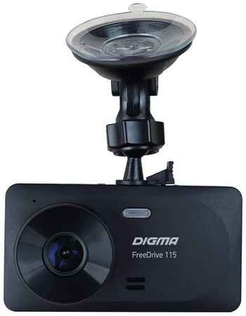 Видеорегистратор DIGMA FreeDrive 115, 2 камеры, черный 19848833598330