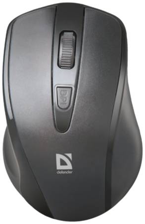 Беспроводная мышь для компьютера, ноутбука, тв, оптическая Defender Datum MM-265 черный, 3 кнопки, 1600 dpi 19848840631928