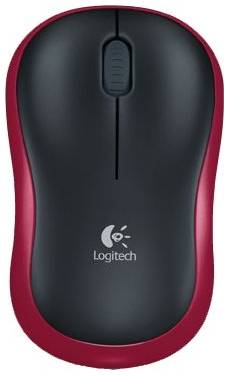 Беспроводная компактная мышь Logitech Wireless Mouse M185, красный 19848847273923