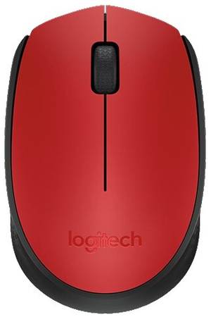 Беспроводная компактная мышь Logitech M171, красный/черный 19848847706919
