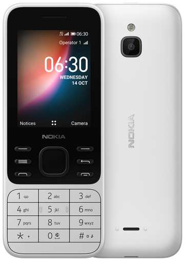Телефон Nokia 6300 4G, Dual nano SIM, белый 19848847795972