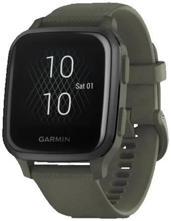 Умные часы Garmin Venu Sq Music Edition 33 мм GPS, зеленый/серый 19848848127921