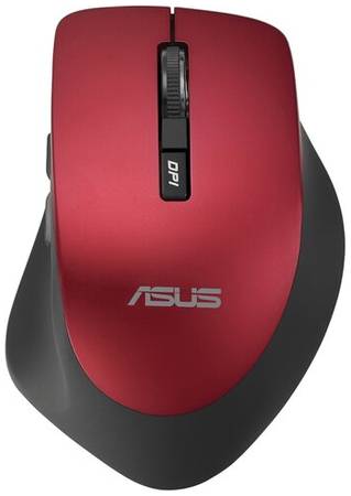 ASUS WT425 красная Беспроводная мышь (1000/1600 dpi, USB, 5but+Roll, RF 2.4GHz, Optical, 90XB0280-BMU030)