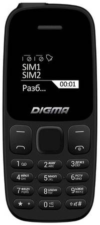 Телефон DIGMA Linx A106 RU, 2 SIM, черный 19848852630321