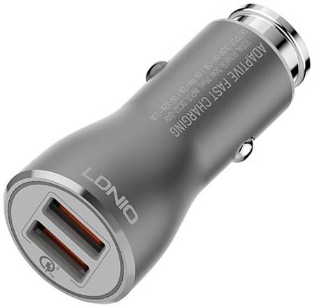 Автомобильная зарядка LDNIO C407Q + USB Type-C