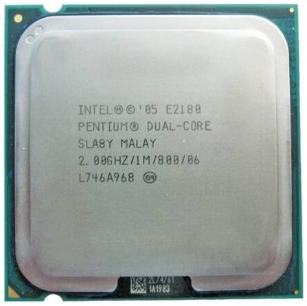 Процессор Intel Pentium E2180 LGA775, 2 x 2000 МГц, OEM