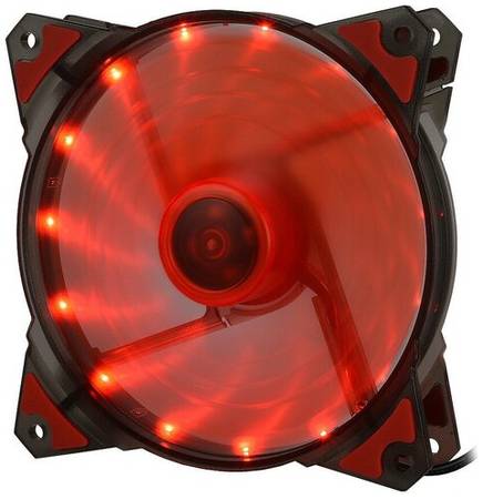 Вентилятор для корпуса CROWN MICRO CMCF-12025S-122*, черный/красный/красная подсветка 19848858407294