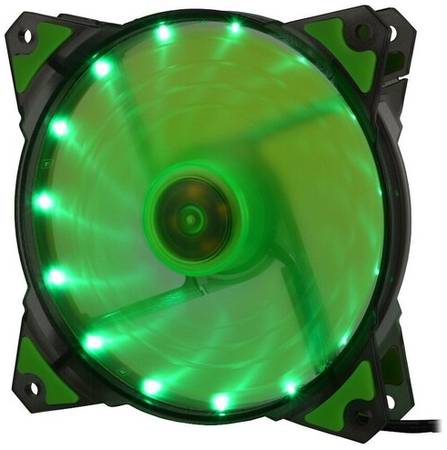 Вентилятор для корпуса CROWN MICRO CMCF-12025S-122*, черный/зеленый/зеленая подсветка 19848858498903