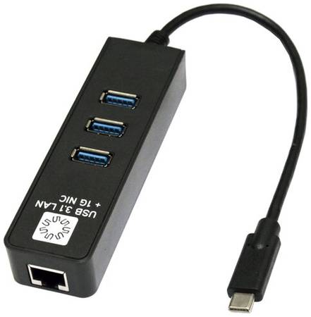 USB-концентратор 5bites UA3C-45-10BK, разъемов: 3, черный 19848864044972