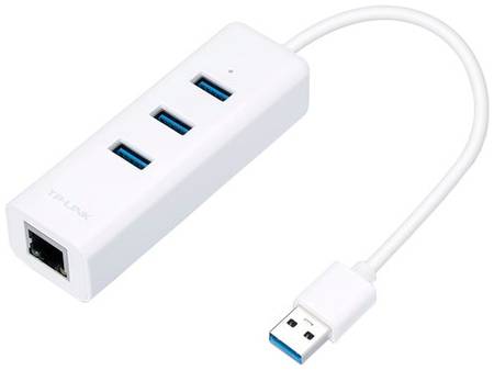 USB-концентратор TP-LINK UE330, разъемов: 3, white 19848864155924