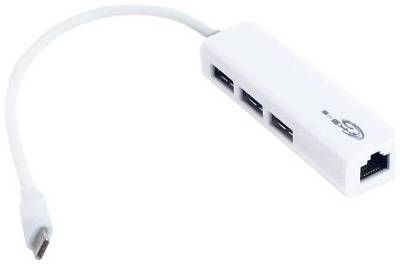 USB-концентратор KS-is KS-339, разъемов: 3, white 19848864159917